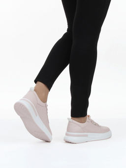 03-YH324-4 PINK Полуботинки летние женские (натуральная кожа)