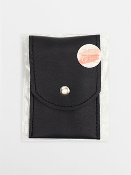 Набор маникюрный, 5 предметов, в футляре на кнопке, чёрный