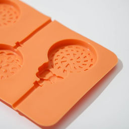 Форма для леденцов Доляна Улыбка, силикон, 25?9.5 см, 5 ячеек, с палочками, МИКС