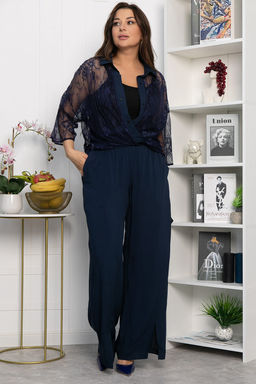 Костюм Кружевная история (синий) К13799-13М - Lt collection фото 9