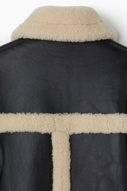 Chaqueta de aviador de piel - H&m фото 8