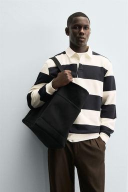 CONTRAST COLLAR POLO SWEATSHIRT - Zara фото 13