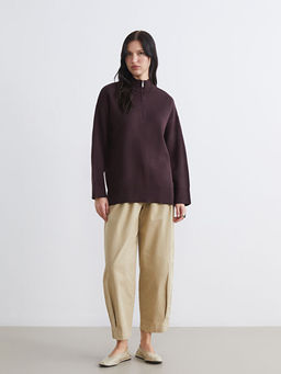 Dik Yaka Kad?n Triko Kazak