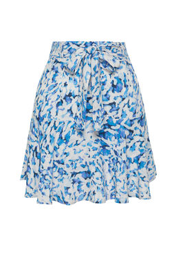 TRENDYOLMILLA Cok Renkli Cicek Desenli Viskon Dokuma Etek Gorunumlu Sort TWOSS24SR00010  фото 10