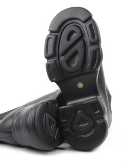 01-H23B-40A BLACK Ботинки демисезонные женские (натуральная кожа, байка)