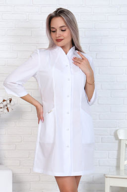 Халат женский 200 ТС. Цвет: белый - Стильб фото 9