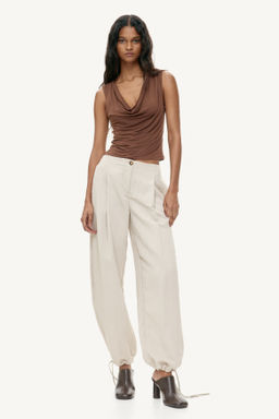 Top de punto con escote drapeado - H&m фото 7