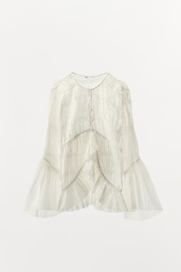 ASYMMETRIC TEXTURED BLOUSE - LIMITED EDITION - Zara фото 10