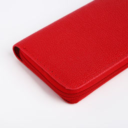 Кошелёк на молнии, цвет тёмно-красный - Simaland фото 3