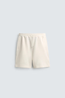 INTERLOCK RELAXED FIT JOGGER BERMUDA SHORTS - Zara фото 6