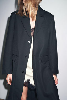 OVERSIZED FROCK COAT ZW COLLECTION - Zara фото 6