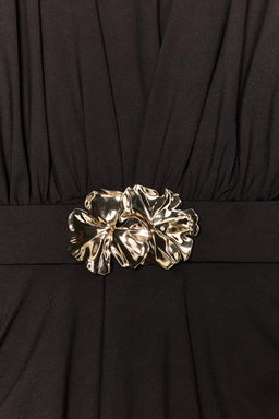POLYAMIDE DRESS WITH HARDWARE BELT - Zara фото 9