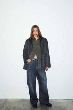 WAXED PARKA WITH CORDUROY COLLAR