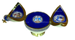 Набор из 3 монет 2 доллара 2009 года Фиджи Последняя Русская царская семья (в подарочной коробке)