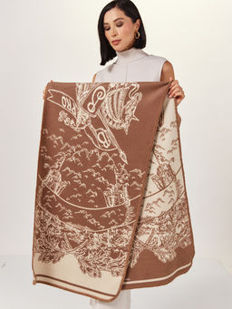 в составе ШЕРСТЬ  и КАШЕМИР Большой, мягкий, теплый  двусторонний палантин - Tantino фото 10