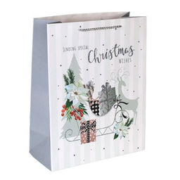 Цена за 12 шт. Пакет подарочный 31х42х12см / 5288ХL /уп 12/300/Новый год - Галеонтрейд фото 4