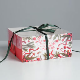 Цена за 5 шт. Коробка для капкейка «С Новым годом!», 16×16×7.5 см