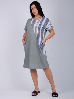 Платье Аморе 2 полоса, трикотаж - Малина фото 6