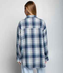 Рубашка #КТ225 (5), синий - Dommod фото 3