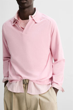 LIGHTWEIGHT KNIT POLO SHIRT - Zara фото 5