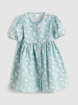 ?i?ekli F?rf?rl? K?z ?ocuk Elbise