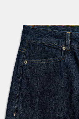 BERMUDA DENIM TIRO MEDIO ZW COLLECTION / Azul - Zara фото 7