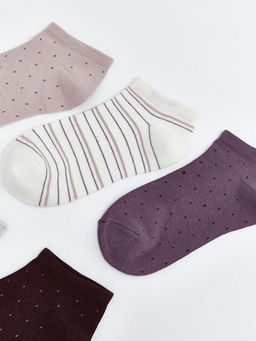 Desenli Kad?n Patik ?orap 5 li