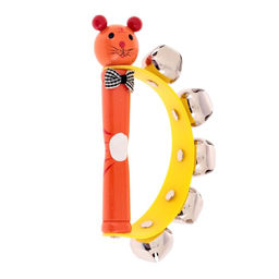 Погремушка музыкальная игрушка «Звери» с бубенцами, МИКС