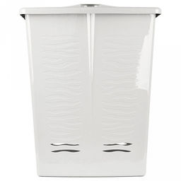 Keeplex Корзина для белья с откидной крышкой пластмассовая Regular, 60л, 48х34,5х59,5см, белое облако (Россия) - Домашняя мода фото 2
