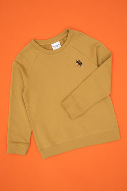 Erkek _ocuk Hardal Basic Sweatshirt Sepette S_rpriz _ndirim