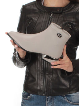 01-PCG266-3 GRAY/BEIGE Ботинки демисезонные женские - No name фото 2