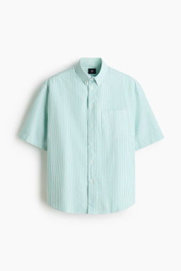 Camisa Oxford de manga corta Relaxed Fit - H&m фото 2
