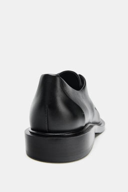 LEATHER DERBY LACE-UPS - Zara фото 5