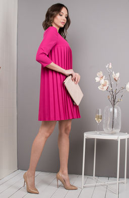 Коктейльное-плиссе фуксия - Donna saggia фото 4