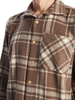 Rahat Kal?p Uzun Kollu Ekose Erkek G?mlek