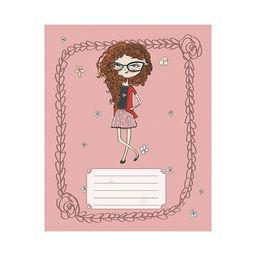 Цена за 20 шт. Тетрадь 12 листов в клетку Calligrata «Девочки», обложка мелованный картон, МИКС