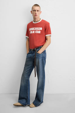 GUITARRICADELAFUENTE SLOGAN RIB T-SHIRT - Zara фото 6