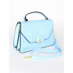 Сумка женская искусственная кожа Ch&K-1069, 1отд, плечевой ремень, голубой SALE 255052