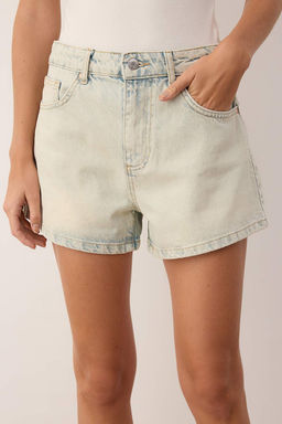 TRENDYOLMILLA Mavi Yuksek Bel Denim Sort TWOSS24SR00174  фото 3