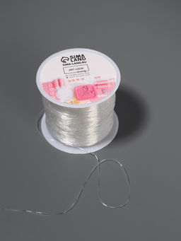 Нить для плетения, эластичная, 1001 м, d=0.4 мм, прозрачная