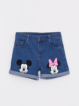 Minnie ve Mickey Mouse Lisansl? K?z ?ocuk Jean ?ort
