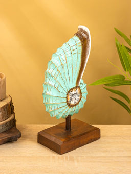 Набор сувенирный «Раковины», h=35 см, h=30 см, h=25 см, дерево, бирюзовый