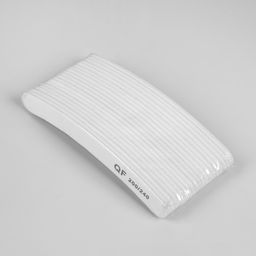 Цена за 20 шт. Пилка-наждак, абразивность 200/240, 18 см, фасовка 20 шт, цвет белый - Queen fair фото 2