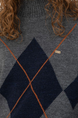 Kad_n Gri Melanj Bal_k__ Yaka Kazak - U.s. polo assn фото 7