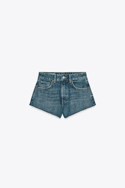 MID-WAIST TRF MINI DENIM SHORTS - Zara фото 12
