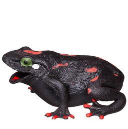 Фигурка Abtoys Юный натуралист Лягушки Лягушка (черная с красными пятнами), термопластичная резина  фото 2