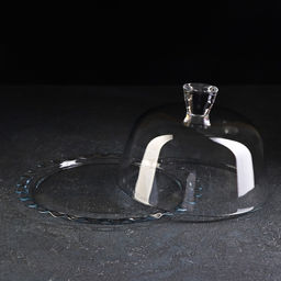 Блюдо с крышкой стеклянное Patisserie, d=26.4 см, h=15.5 см