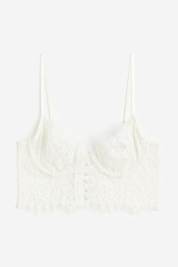 Bustier de encaje sin acolchado