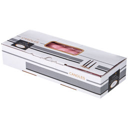 НАБОР СВЕЧЕЙ ИЗ 10 ШТУК КРУЧЕНЫЕ ЛАКИРОВАННЫЙ НЕЖНО-РОЗОВЫЙ ВЫСОТА 23 СМ - Adpal фото 2