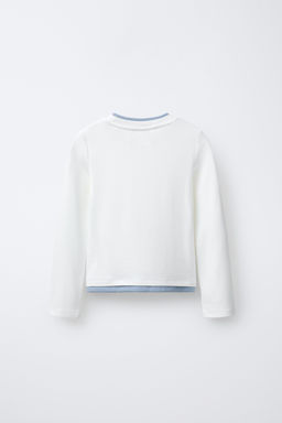 DOUBLE T-SHIRT WITH MODAL - Zara фото 2